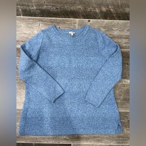 Talbots Heather Blue Women's Crew Neck Sweater